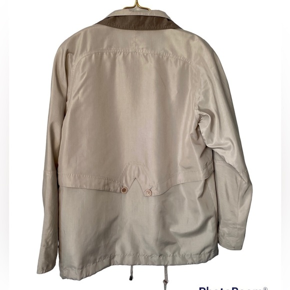 Vintage Ms. Cambridge Beige Tan Light Lined Spring Jacket Women’s Petite Small - Picture 3 of 9